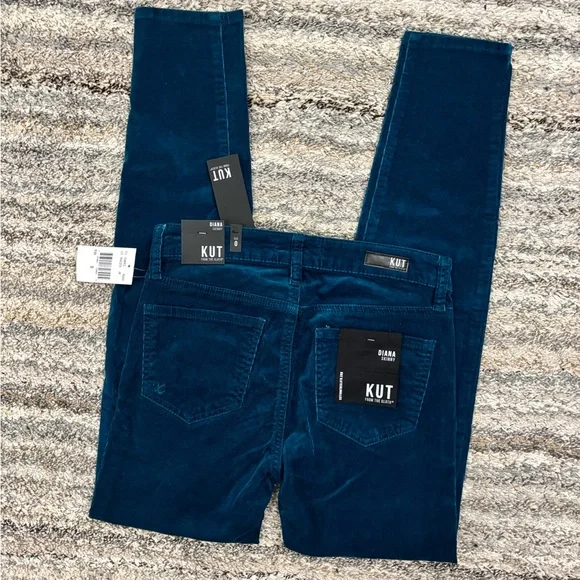 KUT From The Kloth Corduroy Diana Skinny Jeans Sz 0 NWTKUT Skinny Jeans NEW-